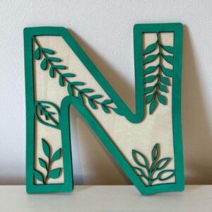 Nature’s Alphabet nursery sign