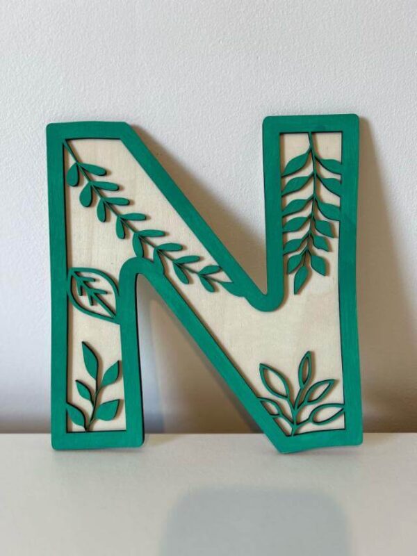 Nature’s Alphabet nursery sign