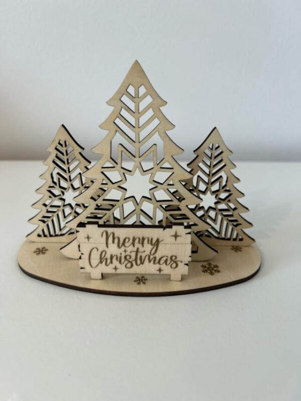 Woodland Holiday Greetings sign